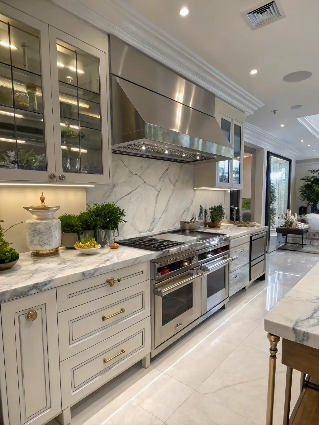 A beautifully remodeled kitchen with modern appliances and stylish finishes, highlighting the transformative results Krew Home Remodeling can achieve.